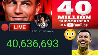 Your Cristiano youtube Channel 31M to 40 Million subscribers  UR Cristiano vs Mr Beast Subs battle [upl. by Hammer]