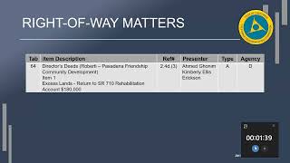 January 2024 California Transportation Commission Meeting  Day 2  Part 2 [upl. by Gaves]