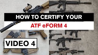 ATF eForms How to Submit Your Form 4 in 2022 • ATF eForm4 Tutorial [upl. by Alel]