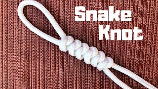 How to tie the Snake Knot easy method [upl. by Leahcimaj]