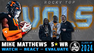 5⭐ WR Mike Matthews  Highlight Review  Tennessee Commit  WRE24 [upl. by Ripley]