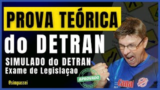 Simulado do DETRAN Questões da Prova teórica do DETRAN Exame legislação de trânsito [upl. by Arvin670]