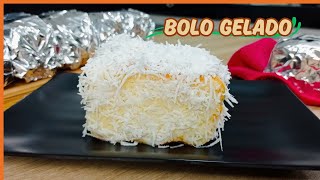 BOLO GELADO DE COCO DELICIOSO I BOLO TOALHA FELPUDA I Luciana Venâncio [upl. by Viridis51]