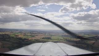 PPL Flight Training Wolverhampton Airport  Student Pilot  Take off  Landing  Piper PA38 Tomahawk [upl. by Nnaynaffit]