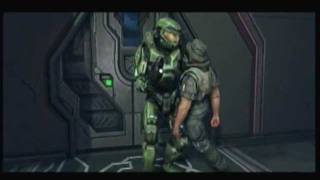 Halo Anniversary  The Flood Cutscene and Gameplay [upl. by Leontina420]