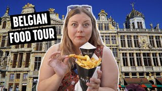 Trying Belgian Food in Brussels Americans First Time in Belgium [upl. by Teodorico806]