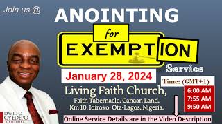 Anointing for Exemption Service Invitation  January 28 2024  Living Faith Church Nigeria [upl. by Anar]