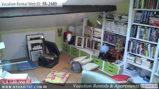 Paris France  Video tour of a vacation rental on Rue des Gravilliers Le Marais [upl. by Attiuqal301]