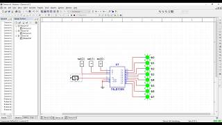 Multiplexores – Parte 11 Multisim Demux 1 a 2 1 a 4 y 1 a 8 con 74LS138 [upl. by Iruahs]