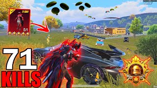 71 KILLS 🔥 FASTEST RUSH GAMEPLAY With Blood Raven XSUIT😍 ACE MASTER RANK SAMSUNGA7A8J4J5J6J7 [upl. by Marty]