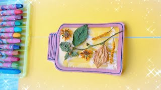 Dried flower decoration sheet making 🌹🌸🌺 DIY handmade craft idea [upl. by Ativoj615]