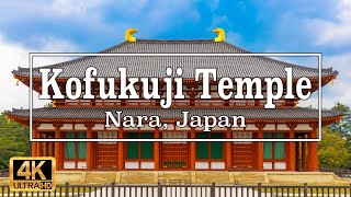 4K Kofukuji Temple in Nara Japan Walk around the area [upl. by Ahsenit]