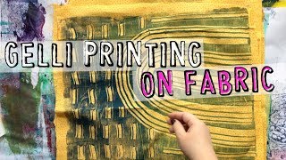 Gelli Printing on Fabric [upl. by Damita]