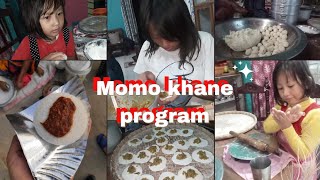 04Momo khane program gharma  pammis world 🌍🌎 [upl. by Joshia]