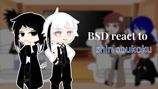 BSD react to shin soukoku  Akutagawa X Atsushi  SSKK [upl. by Learsiy]