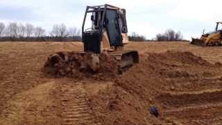 Dozer Backfilling Pipe [upl. by Gloriana678]