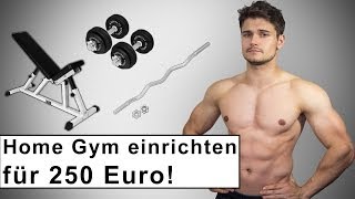 Home Gym für 250 Euro  Fitness Training zuhause  Kaufberatung [upl. by Felix]