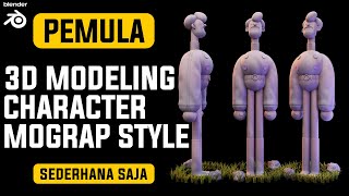 Character Tutorial 3D Character Creation Simple In Blender 29 [upl. by Diandre]