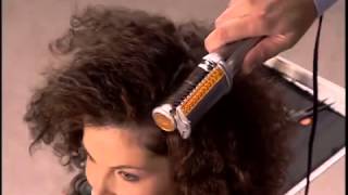 Glomail  Instyler Rotating Hot Iron Straightening Very Curly Hair [upl. by Sanyu]