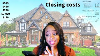 CLOSING COSTS for our NEW Construction Homewith PRICESclosing costs explained FULL BREAKDOWN [upl. by Ahsinotna]