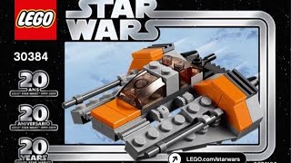 Lego Star Wars 30384 Snowspeeder Mini Polybag Set Review [upl. by Helfant]