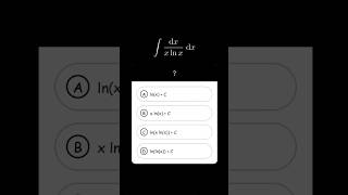 Integral of 1x ln x  maths viral integral [upl. by Alrich]