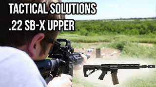 Tactical Solutions A22 with AR22 SBX 22 LR Upper for AR15 [upl. by Eelyac]