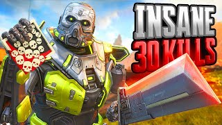 INSANE Caustic 30 KILLS and 4700 Damage Apex Legends Gameplay Season 19 [upl. by Hadden341]