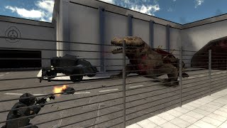 SCP Containment Breach Gate B Battle In Gmod [upl. by Ettari763]