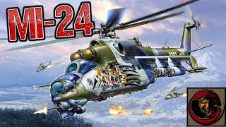 Mi24 Hind Attack Helicopter  RUSSIAN GUNSHIP [upl. by Aneg]