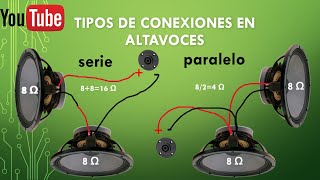 Tipos De CONEXCIONES En Altavoces ParaleloSerie [upl. by Iglesias]