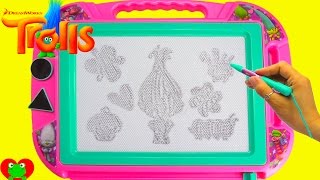 Trolls Magnetic Doodle Board and Hatchimals Surprises [upl. by Stauffer880]