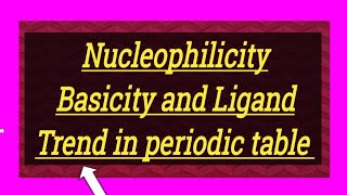 What is the difference between Base Nucleophile and their trends [upl. by Edvard]