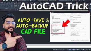 AutoCAD Tricks  AUTOSAVE file in AutoCAD  sv File in AutoCAD  Automatic save AutoCAD [upl. by Razid984]