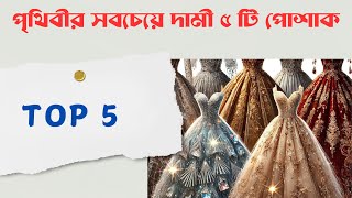 পৃথিবীর সবচেয়ে দামী ৫ টি পোশাকের নাম  Top 5  Most costly dress in the world  dress top5 new [upl. by Nauqram447]