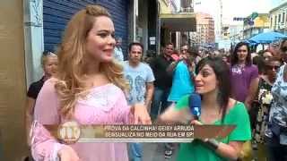 TV Fama Geisy Arruda desfila com camisola que amarra marido [upl. by Cornelle]