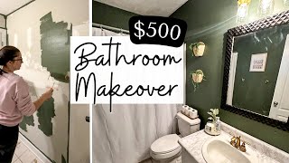 DIY Small Bathroom Makeover 2023  Bathroom Remodel on a Budget  Small Bathroom Decorating Ideas [upl. by Pontone]