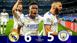 Highlights quotReal Madrid 65 Manchester Cityquot🔥 GREATEST COMEBACK  UCL 2022 Full HD 1080i [upl. by Alitha]