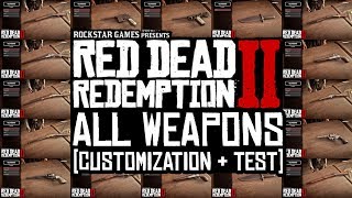 Red Dead Redemption 2  All Weapons Customization amp Showcase SecretHiddenRare Guns Rifles [upl. by Aloek679]