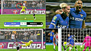 Chelsea Vs Newcastle Mudryk Goal amp Petrović save Sends Chelsea to the Semi finals Carabao cup [upl. by Namso]