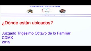 ¿Dónde están ubicados Juzgado Trigésimo Octavo de lo Familiar en la Ciudad de México [upl. by Yssirk]