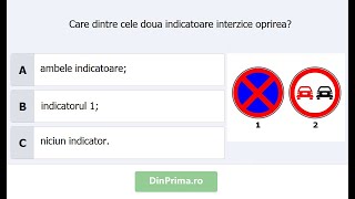 Care dintre cele două indicatoare interzice oprirea [upl. by Oralla]