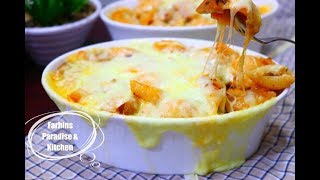 Oven Baked Pasta Recipe in microwave  Chicken Pasta Recipe How to make oven baked pasta [upl. by Paff]