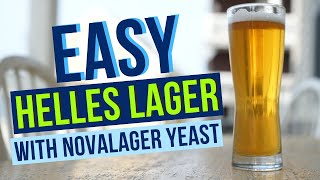 How to Brew a FANTASTIC HELLES EXPORTBIER at ROOM TEMP with NOVALAGER [upl. by Gherardi]