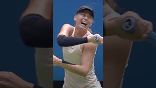 Maria Sharapova hits 2 LEFTY forehands in stunning point 👀 [upl. by Eiramalegna658]