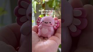 Designing an Axolotl plushie 🌸 axolotl plushie clay clayart polymerclay design kawaii [upl. by Uolymme]