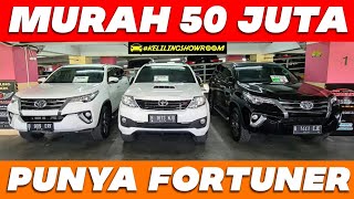 MURAH CUMA 50 JUTA MOBIL BEKAS FORTUNER DIESEL HARGA TERMURAH DI SS MOBILINDO JAKARTA TAHUN 2021 [upl. by Aylad]