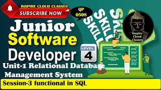 L4 U1 S3 Functional in SQL part2 [upl. by Savill825]