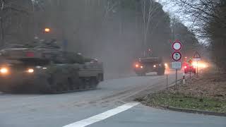 Manöver bei der Bundeswehr German Bundeswehr Convoys with Leopard and Puma TANKSTEEL ACTION 4K [upl. by Lavotsirc]