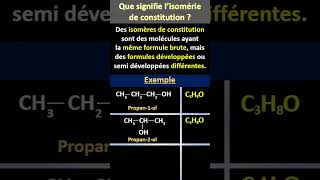 Quest ce que les isomères de constitution [upl. by Akimak41]